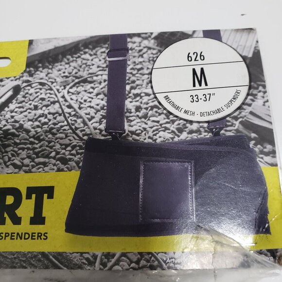 OCCUNOMIX Back Support WITH SUSPENDERS - 626 -‎ Black - Size Medium - Picture 2 of 6